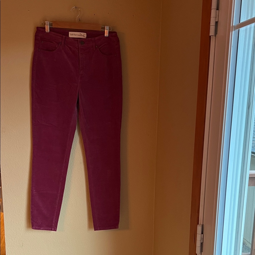 EUC Soft Surroundings Pants Corduroy thin wale 8 - Picture 8 of 10